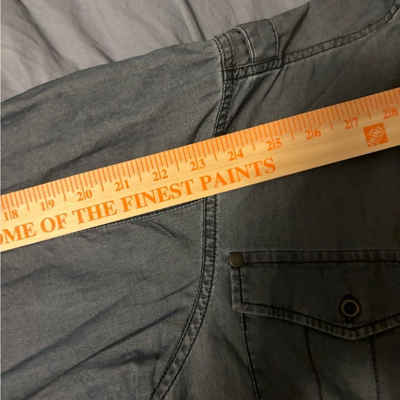 Men’s Large Solaris Longsleeve Jean Jacket NWOT 100% Cotton Blue Double Pockets - Picture 9 of 16